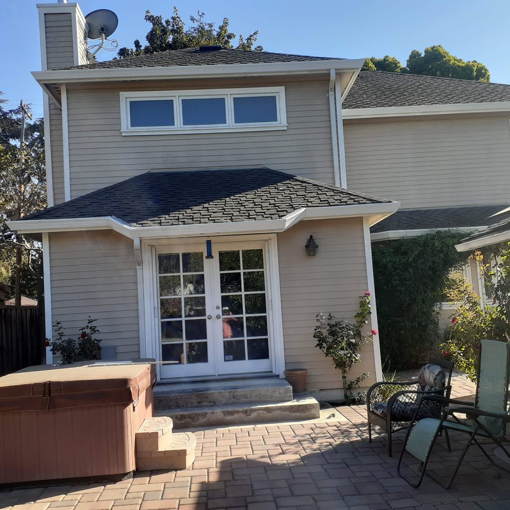 Slide of JB Rain Gutter installation