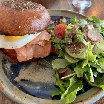 Pinch Kitchen - Salmon Sandwich - New American Near Me - Miami, Florida Pinch Kitchen - Salmon Sandwich - New American Near Me - Miami, Florida
