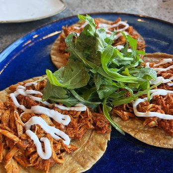 Kie-Gol-Lanee Logan Square - Tinga pollo tosada was light and fresh and tasted amazing, the lime in the greens was a nice touch. - Mexican Near Me - Chicago, Illinois Kie-Gol-Lanee Logan Square - Tinga pollo tosada was light and fresh and tasted amazing, the lime in the greens was a nice touch. - Mexican Near Me - Chicago, Illinois