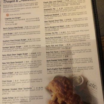 Bartholomews Pub - Menu - Pubs Near Me - Victoria, British Columbia Bartholomews Pub - Menu - Pubs Near Me - Victoria, British Columbia