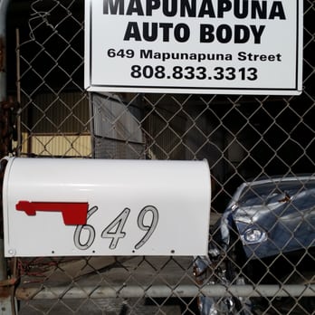 Mapunapuna Auto Body - The only signage they have. Blink and you'll miss it. - Body Shops Near Me - Honolulu, Hawaii Mapunapuna Auto Body - The only signage they have. Blink and you'll miss it. - Body Shops Near Me - Honolulu, Hawaii