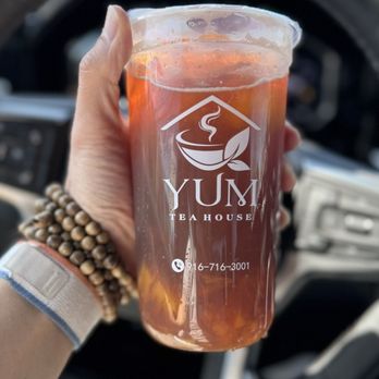Yum Tea House - The fruit tea are so refreshing ... my favorite is signature peach and the brown sugar with organic milk (salted cream is a must!!!) - Bubble Tea Near Me - Granite Bay, California Yum Tea House - The fruit tea are so refreshing ... my favorite is signature peach and the brown sugar with organic milk (salted cream is a must!!!) - Bubble Tea Near Me - Granite Bay, California