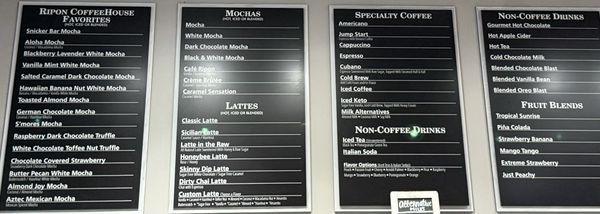 Menu photo 2 Ripon Coffee House Ripon, CA