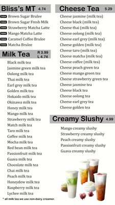 Menu photo 3 Boba Bliss Gilbert, AZ