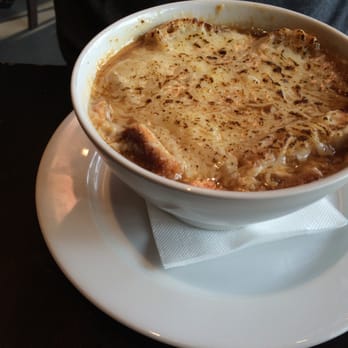 Le Café Triomphe - Looked yummy until you actually tasted it. Too bad they didn't bother heating the soup. - Cafes Near Me - Paris, 75