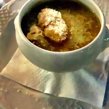 Villa Tiberio - Onions soup - Modern European Near Me - Marbella, Massachusetts