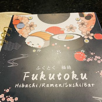 Fukutoku - Front of menu. - Japanese Near Me - Mt. Juliet, Tennessee