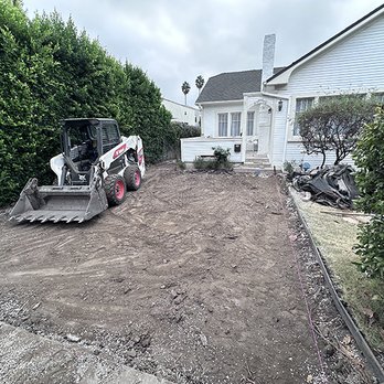 Eminent Construction - demo of old driveway - Landscaping Near Me - Encino, California