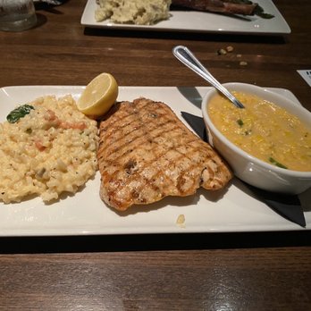 Devon - Salmon, lobster stock risotto and creamed corn - Seafood Near Me - Hershey, Pennsylvania