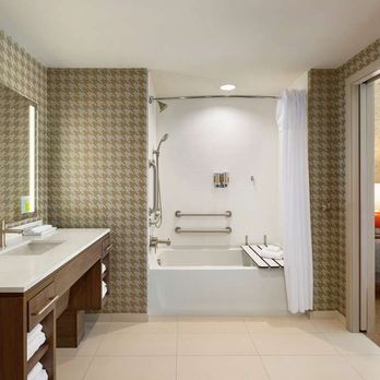 Home2 Suites by Hilton Frederick - Guest room bath - Hotels Near Me - Frederick, Maryland Home2 Suites by Hilton Frederick - Guest room bath - Hotels Near Me - Frederick, Maryland