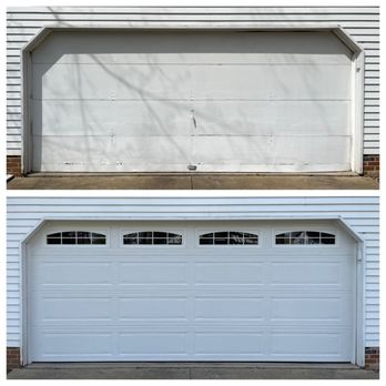 Prestige Door - Garage door installation in North Canton, Ohio. (Before and After). - Garage Door Services Near Me - Uniontown, Ohio Prestige Door - Garage door installation in North Canton, Ohio. (Before and After). - Garage Door Services Near Me - Uniontown, Ohio