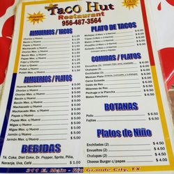Tako Hut - Menu