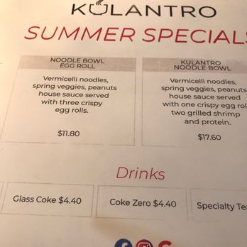 Kulantro - Summer special menu - Vietnamese Near Me - Albuquerque, New Mexico