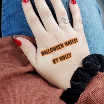 Azura Nail Spa - Holly was amazing giving me this perfect Halloween Manicure! Azura is hands down the BEST nail place in all of DFW! - Nail Salons Near Me - Murphy, Texas