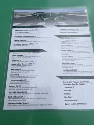 Menu photo 2 Reno's On The Runway Yakima, WA