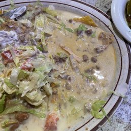 Nachos. Watered down. Wish I could add a video to show the soupy-ness of these nasty nachos Nachos. Watered down. Wish I could add a video to show the soupy-ness of these nasty nachos