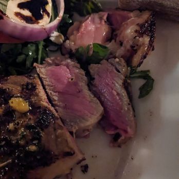 Mamma Mia - NY Strip with caprese salad. - Italian Near Me - Bakersfield, California Mamma Mia - NY Strip with caprese salad. - Italian Near Me - Bakersfield, California