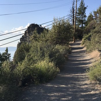Cave Rock Trail Head Glenbrook NV - Follow the short trail to the top of Cave Rock - Hiking Near Me - Glenbrook, Nevada