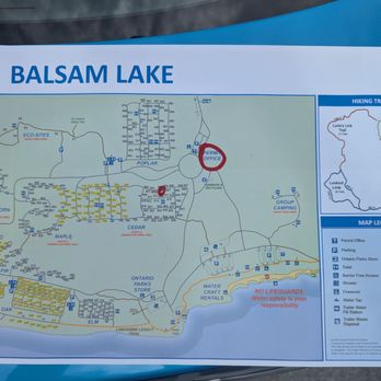 Balsam Lake Provincial Park - Map of the park - Parks Near Me - Kirkfield, Ontario Balsam Lake Provincial Park - Map of the park - Parks Near Me - Kirkfield, Ontario