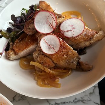The Franklin - Chicken thighs were delicious, so much flavor - Beer, Wine & Spirits Near Me - Brooklyn, New York