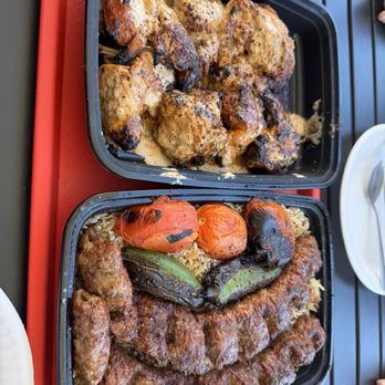 Kabob Grill N' Go - Beef Barg Combo and chicken tender kabob - Mediterranean Near Me - Phoenix, Arizona