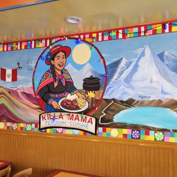 Killa Mama - Cool colorful mural inside - Peruvian Near Me - Los Angeles, California