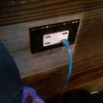 Mess Hall - Charger plug at the bar, next to the hook. - Cocktail Bars Near Me - New York, New York Mess Hall - Charger plug at the bar, next to the hook. - Cocktail Bars Near Me - New York, New York