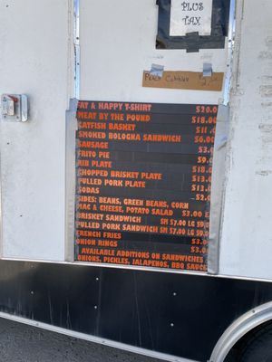 Menu photo 1 Fat And Happy BBQ Memphis, TX Menu photo 1 Fat And Happy BBQ Memphis, TX