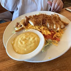 Gramma's Kitchen & Checkered Flag - A sea of honey mustard dressing accompanied the salad.