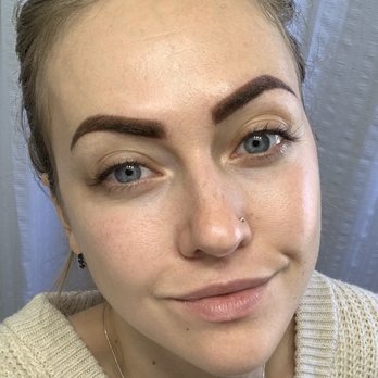 Anna Kara's Permanent Makeup Studio - My brows and lash enhancement with eyeshadow effect the day after touch up. - Permanent Makeup Near Me - San Diego, California Anna Kara's Permanent Makeup Studio - My brows and lash enhancement with eyeshadow effect the day after touch up. - Permanent Makeup Near Me - San Diego, California