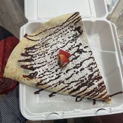 Got me a Joury Crepe with Strawberry Banana and nutella