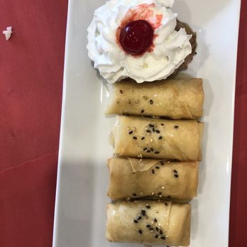 Thailicious - Fried Banana Wrap with side ice cream - Thai Near Me - Poughkeepsie, New York