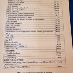 Strider Grocery - Menu