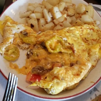Marie's Family Diner - Cheeseburger Omelet - Breakfast & Brunch Near Me - Alden, New York Marie's Family Diner - Cheeseburger Omelet - Breakfast & Brunch Near Me - Alden, New York