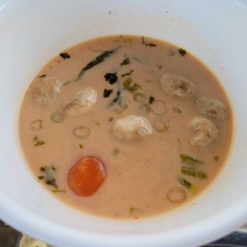 Restaurant Phuket - a bowl of soup with an egg - Thai Near Me - Saint-Leonard, Quebec