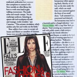 Lorimer Foot Care - Dr. Vincent Meliso "A Top NY Podiatrist"interviewed by ELLE magazine.
