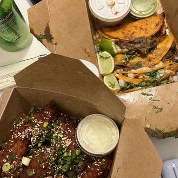 Korea Taqueria - South Philly - Korean fried chicken Spicy Gochujang - 6 pieces Korean Beef Birria - Melted cheese, Onion & Cilantro - Korean Near Me - Philadelphia, Pennsylvania Korea Taqueria - South Philly - Korean fried chicken Spicy Gochujang - 6 pieces Korean Beef Birria - Melted cheese, Onion & Cilantro - Korean Near Me - Philadelphia, Pennsylvania