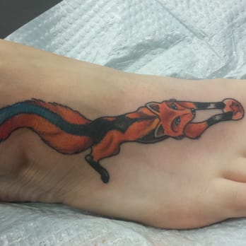 Inksmith and Rogers - "Blue fire" fox playing with the 1 star dragon ball by: TIM SHAFER - Tattoo Near Me - Jacksonville, Florida Inksmith and Rogers - "Blue fire" fox playing with the 1 star dragon ball by: TIM SHAFER - Tattoo Near Me - Jacksonville, Florida