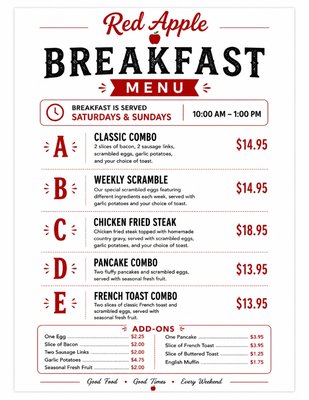 Menu photo 5 Red Apple Restaurant Boring, OR Menu photo 5 Red Apple Restaurant Boring, OR