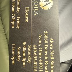 Tina's Nail & Spa - Address and phone number of where you can make an appointement.