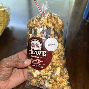 Crave Popcorn - Samoa popcorn - Popcorn Shops Near Me - Plano, Texas