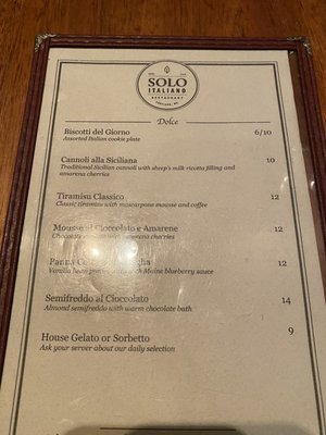 Menu photo 4 Solo Italiano Portland, ME Menu photo 4 Solo Italiano Portland, ME