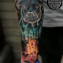 Flow Studios - Odin Dog Portrait Spirit by Artist: Justin Melton