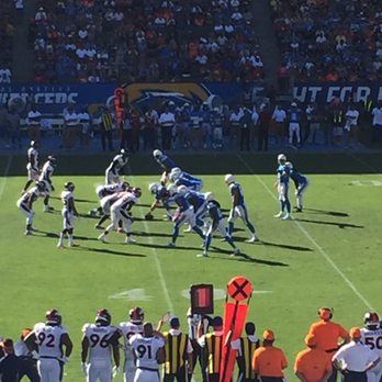 Los Angeles Chargers - Broncos vs. Chargers 1022/17 From Section 131 - Professional Sports Teams Near Me - Carson, California