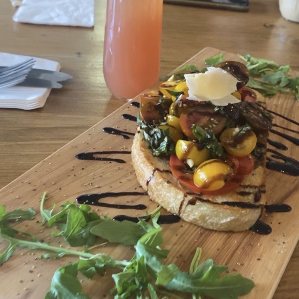 Get Toasted - Cran-Orange mimosa and Bruschetta Toast - Breakfast & Brunch Near Me - Riverbank, California
