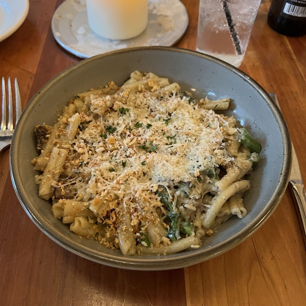 Moosewood Restaurant - Strozzapretti al tartufo nero - New American Near Me - Ithaca, New York
