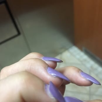 Royal Nails Spa - My first nail that started to come off after 3 days - Nail Salons Near Me - Sunrise, Florida