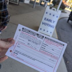 Kent District Library - Wyoming Branch - Early voting has begun