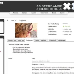 Amsterdamse Zeilschool - Met een inlog lessen boeken en persoonlijke lesevaluaties nalezen