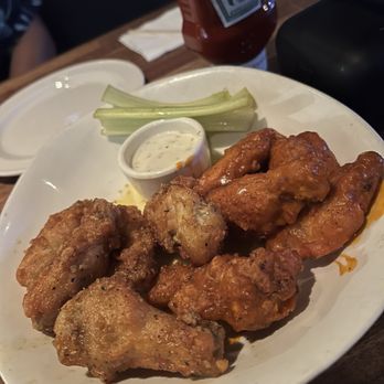 Yard House - Wings 1/2 lemon pepper 1/2 buffalo - Bars Near Me - Hallandale Beach, Florida Yard House - Wings 1/2 lemon pepper 1/2 buffalo - Bars Near Me - Hallandale Beach, Florida
